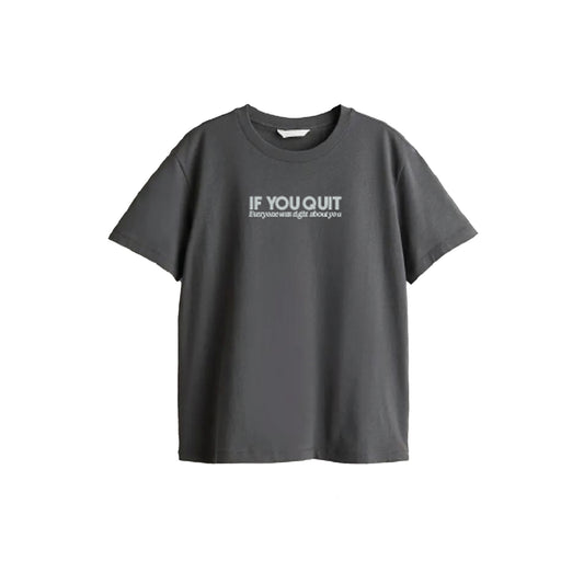 dark gray t-shirt